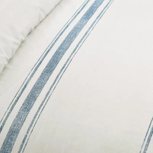Miniatura 3 de Lush Decor Funda de Edredón Reversible de Algodón a Rayas Estilo Granja Twin XL Juego de 2 Piezas Azul - Juego de Ropa de Cama Twin XL - Funda