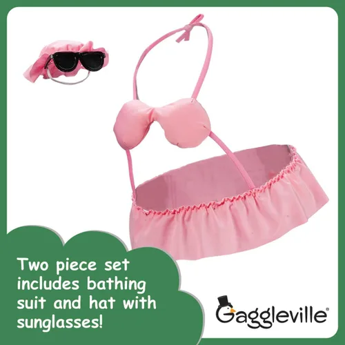 Miniatura 9 de Fox Valley Traders Gaggleville Bikini - Traje de ganso, se adapta a una estatua grande de 23 pulgadas de alto