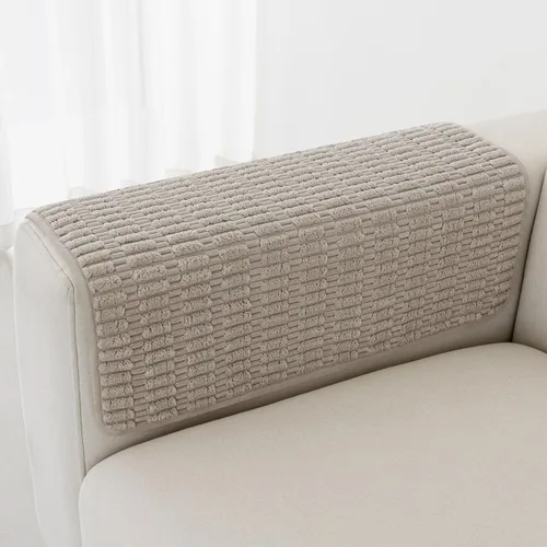 Miniatura 10 de Foxdecor Juego de 2 fundas antideslizantes para reposabrazos de sillón, fundas para reposabrazos de sillón, fundas para reposabrazos de sofá, fundas