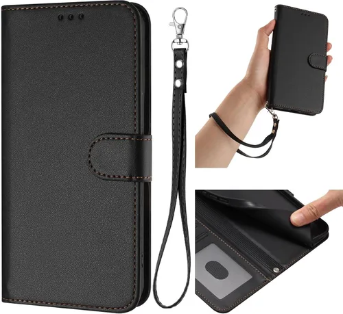 Miniatura 2 de Funda abatible compatible con Blackview Oscal Flat 1c 【Correa con cordón】【Cartera con ranura para tarjeta】【Funda para teléfono】【Cierre magnético】