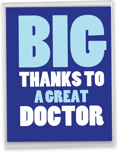 Miniatura 13 de NobleWorks - Tarjeta de felicitación de agradecimiento humorística jumbo de nosotros de 8.5 x 11 pulgadas con sobre (paquete de 1) gran tamaño Jumbo