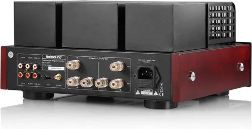 Miniatura 2 de Nobsound Amplificador Bluetooth de alimentación de tubo: válvula de alta fidelidad con medidores de VU duales Reproducción de disco U USB RCA