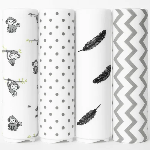 Miniatura 5 de Rajlinen, Mantas de muselina 100% para envolver al bebé, mantas de recepción para recién nacidos, unisex, suaves, cálidas y acogedoras, paquete