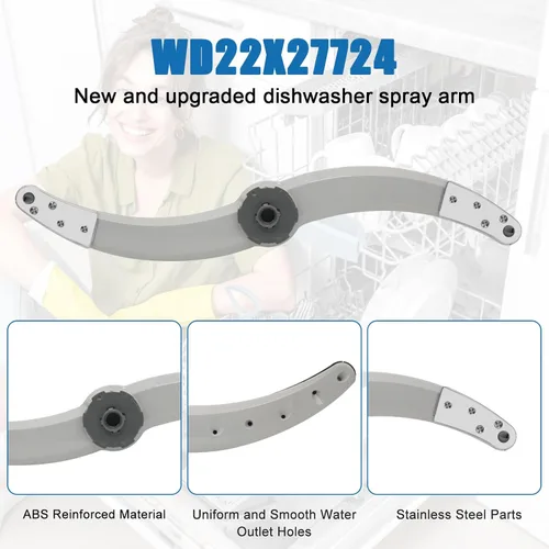 Miniatura 7 de Actualizar WD22X27724 Brazo de pulverización inferior para lavavajillas Compatible con lavavajillas GE GDF510PSJ2SS GDF540HGD2BB GDT580SSF2SS