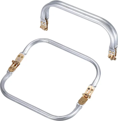 Miniatura 11 de uxcell Marco de metal para bolso, 2 unidades, marco de bloqueo rectangular de 5.9 pulgadas, cierre de cierre de beso, accesorios de repuesto
