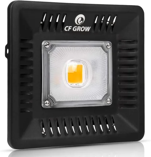 Luz LED de crecimiento impermeable de 100 W de espectro completo, luz LED COB blanca de 3500 K, disipación de calor natural sin ruido, adecuada para