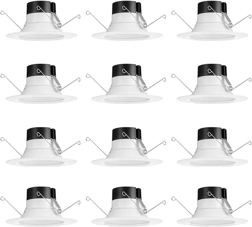 Miniatura 11 de Juno 4BEMW SWW5 90CRI CP6 M2 E-Series LED empotrable, moldura deflectora, 4 pulgadas, color blanco (paquete de 12)