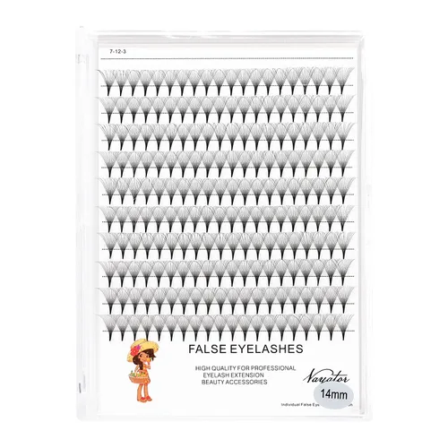 Miniatura 14 de → VAYATOR - 200 racimos de pestañas postizas rizadas D de 0.394-0.709 in para elegir, pestañas postizas de volumen ruso, 6D/10D/12D/14D/20D