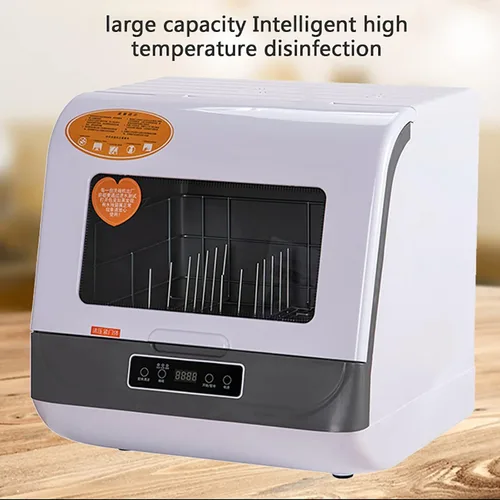 Miniatura 9 de Lavavajillas portátil para encimera, 1200 W, 110 V, mini lavadora con 3 programas de lavado, lavavajillas compacto a prueba de fugas en seco