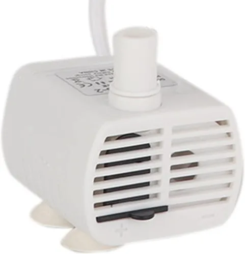 Miniatura 8 de Mini bomba sumergible USB para peces, bomba silenciosa de fuente de agua para mascotas, potente fuente de repuesto para mascotas DC5V, 200L/H