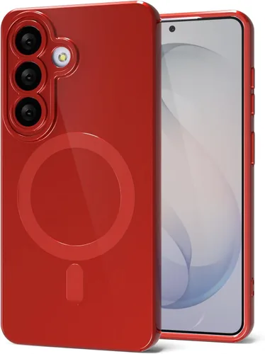 Miniatura 50 de Svanove para Samsung Galaxy S22 Funda de teléfono de silicona magnética, compatible con Magsafe, linda para mujeres, brillante color brillante, gel