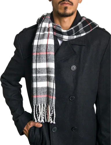 Miniatura 56 de Alpine Swiss Bufanda a cuadros para hombre, ultra suave, chal de invierno, cálido, ligero, para clima frío