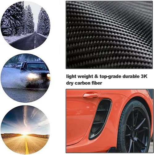Miniatura 4 de Recorte de fibra de carbono seca para Porsche 718 Boxster Cayman 2016-2025 Marco de moldeo de admisión de aire cubierta de entrada de aire cubierta