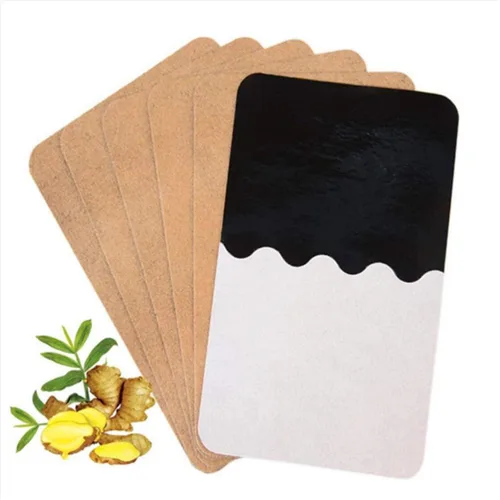 Healeved Paquete de 100 almohadillas de jengibre para dolor de jengibre, parches de jengibre a base de hierbas, naturaleza china, almohadillas de