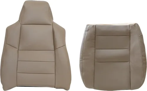Miniatura 11 de Priprilod Funda de asiento de repuesto para parte inferior del lado del conductor, color bronceado, compatible con Ford F250 F350 Super Duty Lariat