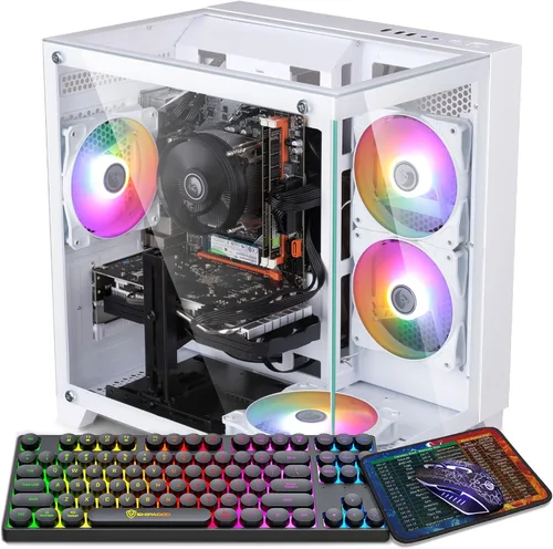 Miniatura 9 de Computadora de Escritorio Torre PC, Intel Core i7-4770-3.4GHz, RAM DDR3 de 16 GB, disco duro SSD M.2 de 512 GB, ventilador RGB x 3, Wi-Fi 6.0, USB