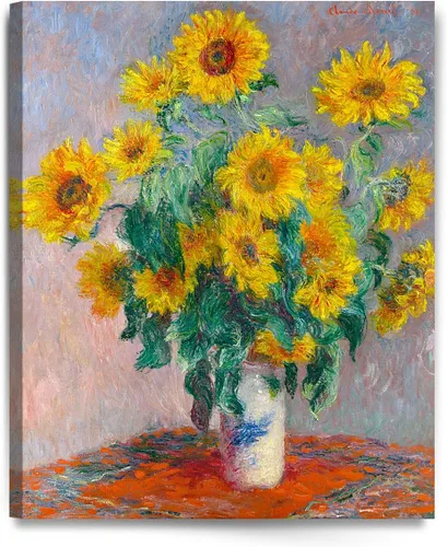 Miniatura 43 de Pinturas clásicas mundiales de Claude Monet Impresión giclée sobre lienzo alargado, pieza de galería para colgar y decorar el hogar, The CliffWalk