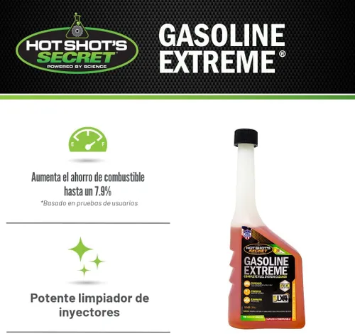 Miniatura 3 de Hot Shot's Secret Gasoline Extreme - Limpiador de sistema de combustible concentrado de 12 onzas, aditivo de combustible para motores de gasolina