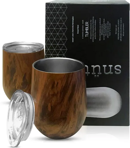 Vaso de whisky aislado de doble pared, vaso de whisky de acero inoxidable sin tallo de 12 onzas, regalo para los amantes del bourbon y el whisky