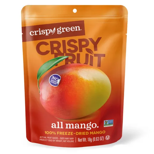 Miniatura 14 de Fruta liofilizada natural Crispy Green, manzana de una sola porción, sin azúcar añadida, 0.53 onzas (paquete de 12)
