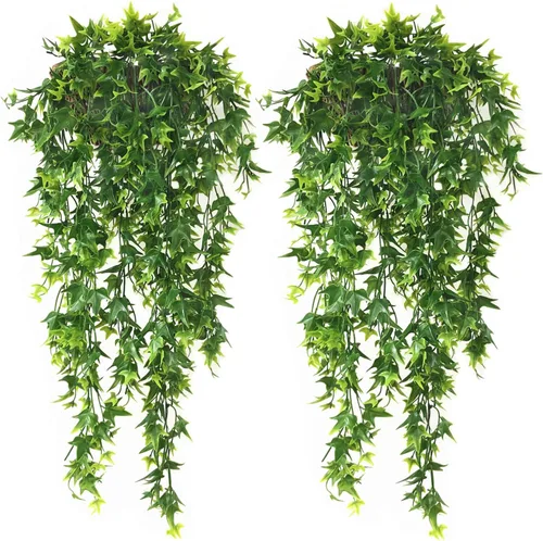 Miniatura 12 de Plantas artificiales Golden Baby Breath Gypsophila, para decoración de Navidad, plantas falsas, arbustos de helecho, arbustos sintéticos, Aliento