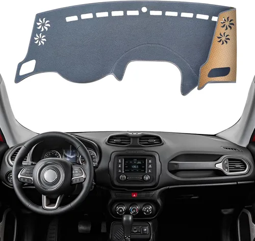 Miniatura 10 de Cubierta de Salpicadero Alfombrilla de Tablero Compatible con Je-ep Wrangler JK 2017-2011 (para Código de Cuerpo JK), Alfombrilla Antirreflejos