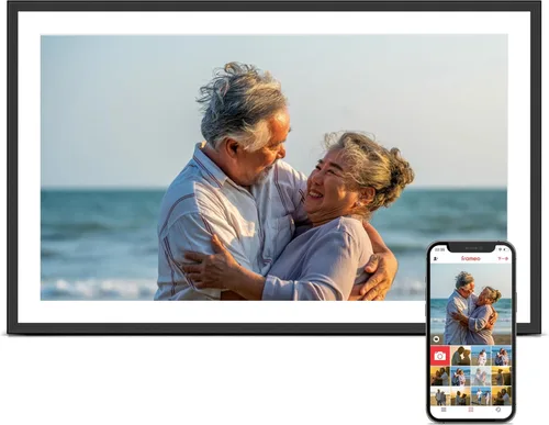 Miniatura 19 de Portarretratos digital WiFi con Frameo, 10.1 pulgadas, 1280 x 800 IPS, 32 GB, rotación automática, comparte video e imagen, regalo de cumpleaños