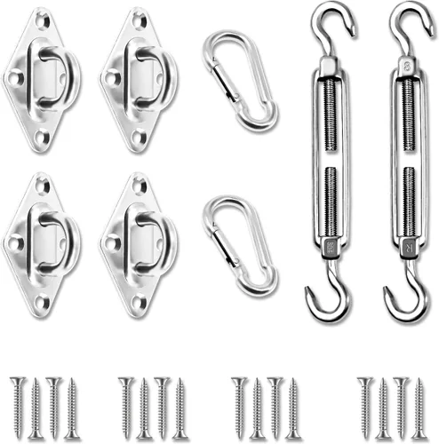 Miniatura 12 de Kit de accesorios para toldo con tensores de 6 pulgadas para instalación de toldo rectangular