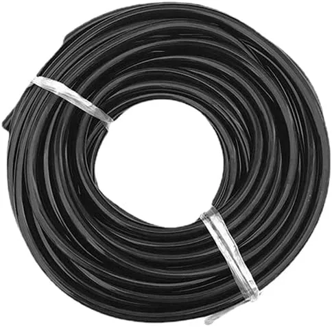 (50-400 pies por rollo) Tubo de distribución en blanco de 1/4 de pulgada, manguera de riego por goteo de polietileno negro, línea de tubo de riego