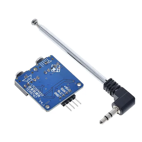 Miniatura 2 de Módulo de radio estéreo FM 76-108MHZ 5V TEA5767 + antena de cable
