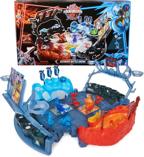 Miniatura 12 de Bakugan Arena de batalla con Dragonoide exclusivo de ataque especial, figura de acción giratoria personalizable y set de juego, juguetes para niños