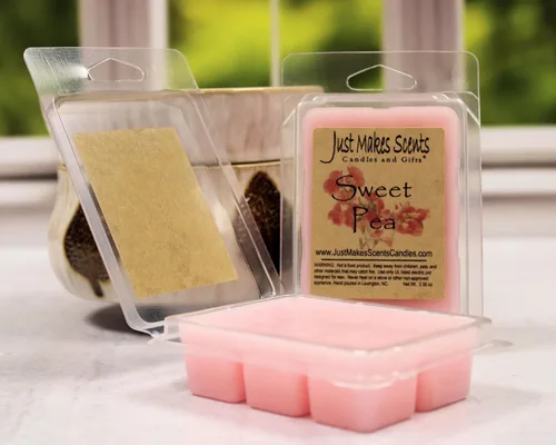 Miniatura 2 de Paquete de 2 – Cera perfumada de guisante dulce que se derrite por Just Makes Scents
