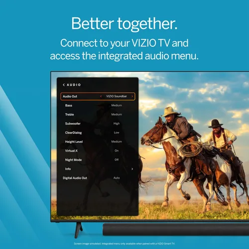 Miniatura 13 de VIZIO Barra de sonido todo en uno SE con Dolby Atmos y DTS:X, altavoz Bluetooth, compatible con QuickFit™ - SV210Y-08 (nuevo, modelo 2024)