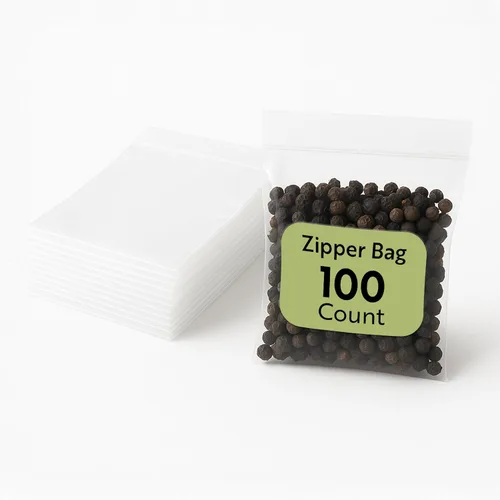 Miniatura 16 de Restaurantware Bag Tek - Bolsas resellables con cremallera de 3.5 x 2 pulgadas, 100 bolsas con cremallera de alta claridad, para aperitivos, nueces