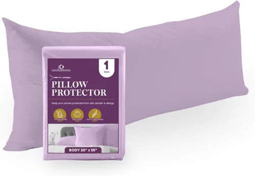 Miniatura 13 de CirclesHome Juego de 12 protectores de almohada estándar con cremallera, 100% algodón, transpirables, protegen las almohadas de la suciedad, el 1