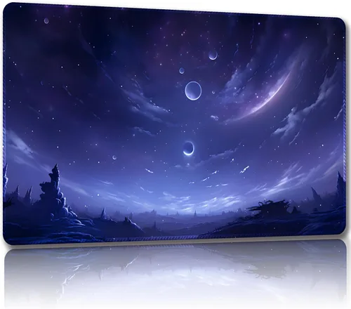 Miniatura 14 de Tapete de juego para MTG, con bolsas de almacenamiento gratis, tapete de juego de 24 x 14 pulgadas, TCG y alfombrillas de juego de mesa para Gato