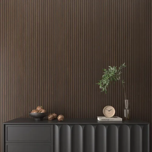 Miniatura 7 de VaryPaper Papel de contacto de madera marrón oscuro, papel tapiz de rayas de madera para pared de dormitorio, extraíble, autoadhesivo, impermeable