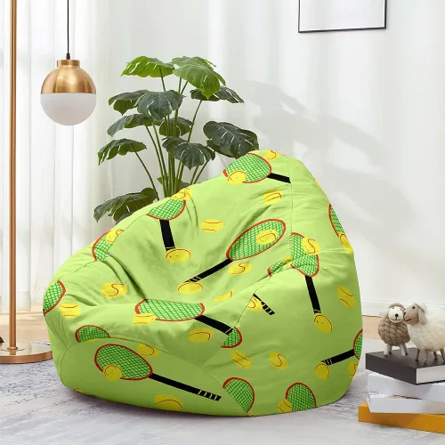 Miniatura 2 de Lukery Puf de almacenamiento de animales de peluche 3D para niños y adultos, puf rellenable (sin relleno) para sala de estar, sofá perezoso lavable