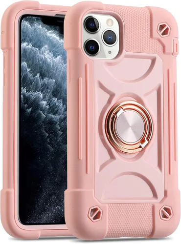 Miniatura 92 de MARKILL Funda compatible con iPhone Air de 6.5 pulgadas 2025 con soporte de anillo giratorio de 360 grados, protección contra caídas de grado