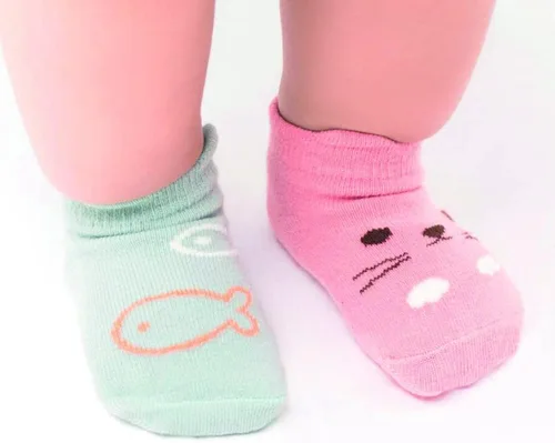 Miniatura 12 de Kisgyst 6 pares de calcetines de algodón antideslizantes para bebé, con suela antideslizante para recién nacido, niño y niña