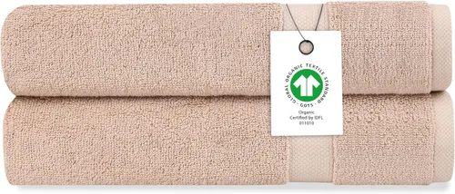 Miniatura 47 de Toalla de baño de felpa de algodón orgánico de lujo Certificado GOTS y OEKO-TEX Toallas de calidad hotelera premium Tecnología Feather Touch