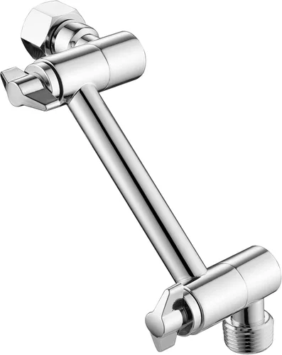 Miniatura 11 de Extensión de Brazo de Ducha Ajustable, Brazo de Extensión de Cabezal de Ducha de 4 Pulgadas de Níquel Cepillado para Bajar o Elevar Cabezal de Ducha