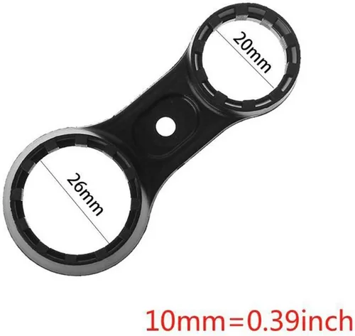 Miniatura 6 de Tookie Llave de bicicleta, llave de reparación de horquilla delantera de doble cabeza, llave de bicicleta, para SR Suntour XCT XCM XCR