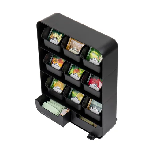 Miniatura 4 de Mind Reader, organizador para condimentos y soporte para saquitos de té "Baggy", color negro, ninguno , Negro