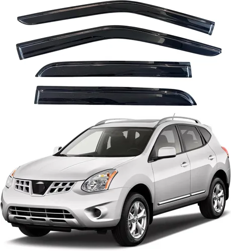 Miniatura 268 de KPY Visor de ventana compatible con Hyundai Tucson 2021-2025, 4 piezas de deflector de ventilación para ventana lateral, estilo Mugen, protector