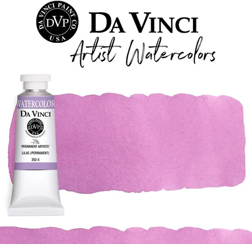 Miniatura 114 de DA VINCI PAINTS Pintura Acuarela Profesional para Artistas, Alizarin Crimson (Quinacridone), 37ml Índigo