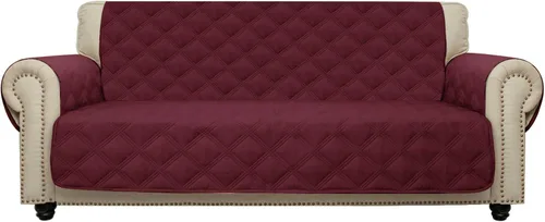 Miniatura 17 de CHHKON - Funda de sofá impermeable con estampado de huellas de perro, antideslizante, acolchada, protector de sofá para niños, mascotas, protector