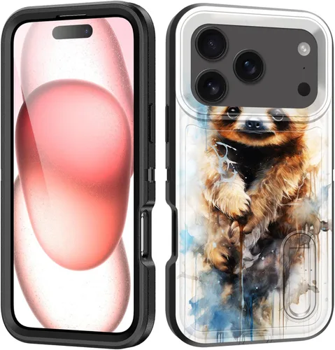 Miniatura 53 de Funda para iPhone Air con soporte integrado, a prueba de golpes, polvo y caídas, 3 capas, grado militar, funda protectora para iPhone Air de 6.5