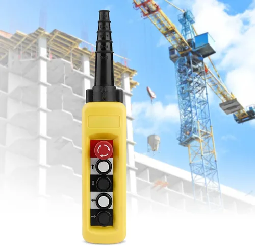 Miniatura 2 de Interruptor de elevación de cadena de grúa pero tonelada, 4 botones de control, pero tonelada controlador colgante de elevación, control