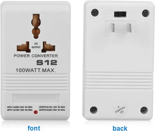 Miniatura 6 de Convertidor de voltaje Transformador de potencia 100W Step-Up y Step-Down 110V/120V a 220V/240V Adaptador de viaje (enchufe estándar CN)